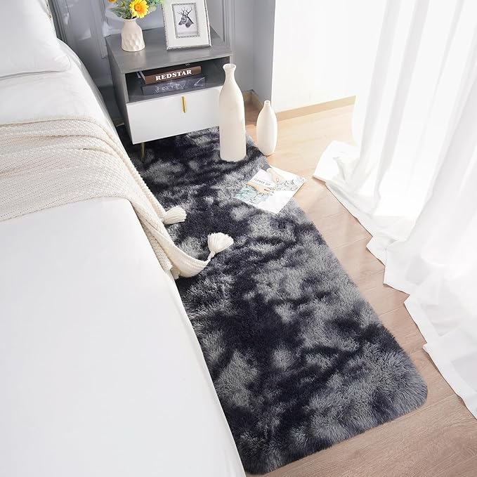 Chicrug Soft Runner Rugs for Bedroom Living Room Plush Fluffy Rug 2x8 Feet - Image 4
