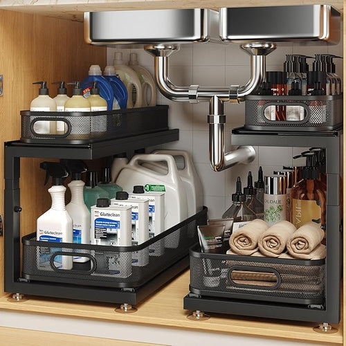 2-Pack 18.5 IN Depth Under Sink Organizer by UnderSinkOrganizer