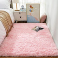 Ophanie 3x5 Pink Rug, Bedside Preppy Dorm Area Rug, College Essentials Non Slip by Ophanie