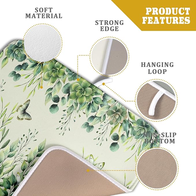 Giwawa Spring Summer Leaf Dish Drying Mat - Image 4