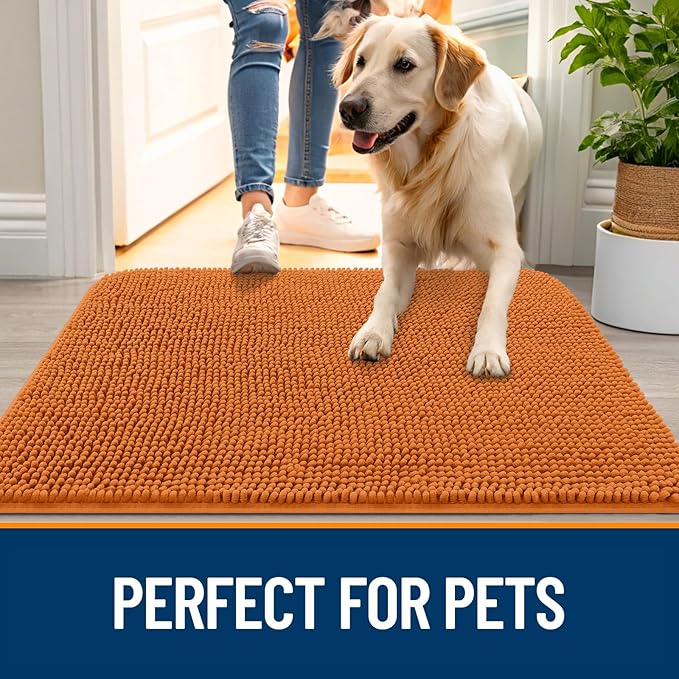 OLANLY Dog Door Mat for Muddy Paws 70x24, Absorbs Moisture and Dirt, Absorbent - Image 6