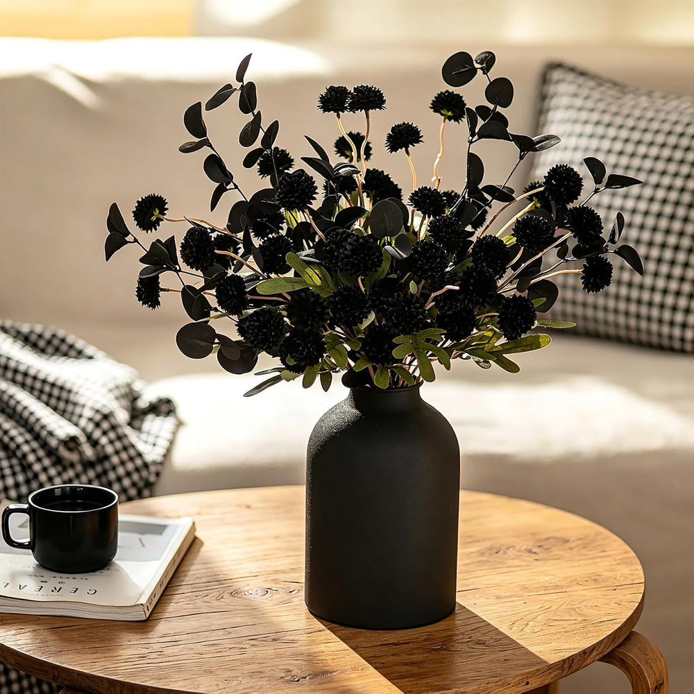 BLOSMON Black Flowers Artificial for Dining Table Centerpieces Decor