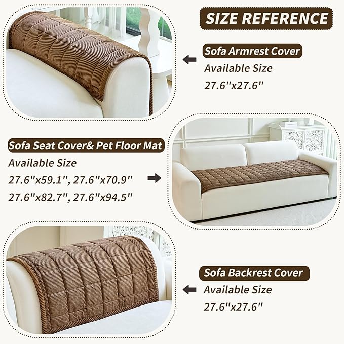 Couch Covers for Dogs Washable, Non Slip Couch Covers for Loveseat Sofa Pet - Image 4