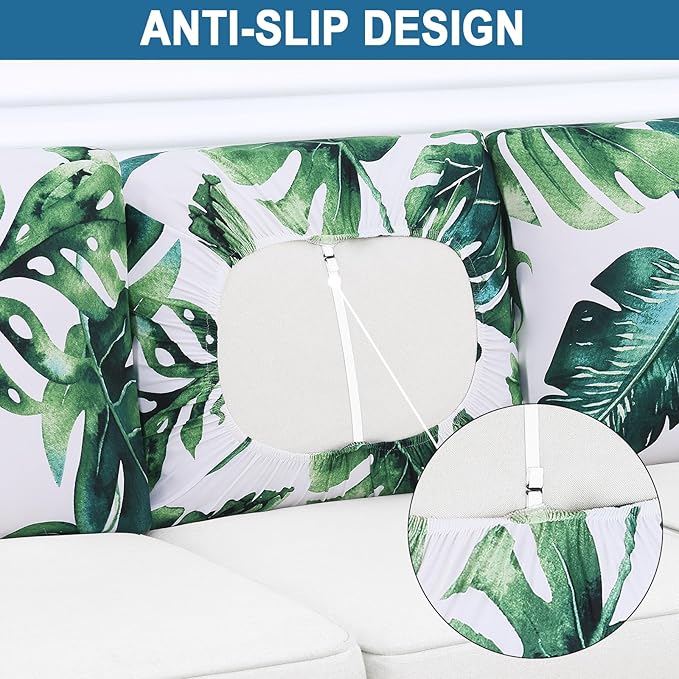 Smiry Printed Couch Cushion Covers, Stretch Soft Couch Covers - Image 4