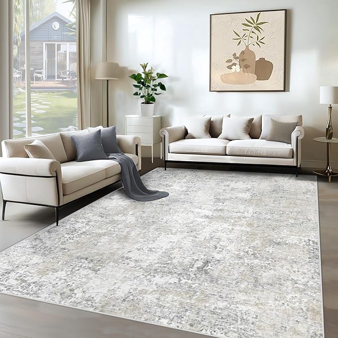 XLUEZ 6x9 Area Rugs for Living Room, Washable Modern Abstract Large Area Rug by XLUEZ