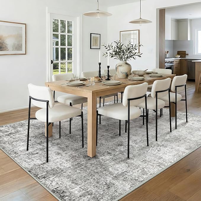 Washable Area Rugs 5'x7' Non-Slip Modern Abstract Soft - Image 3