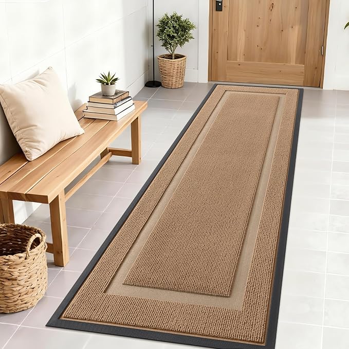 OLANLY Front Door Mat Indoor Outdoor Entrance, Waterproof All-Season, by OLANLY