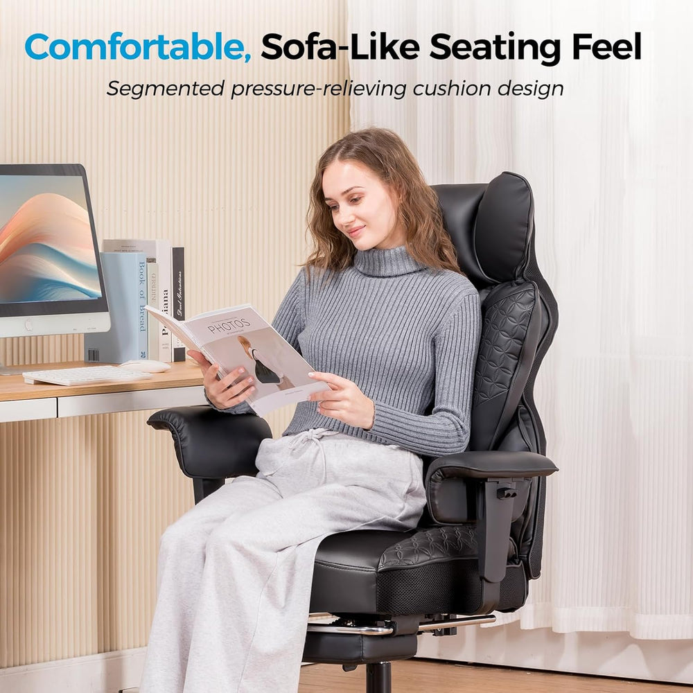 COMHOMA Big and Tall Office Chair Heavy Duty Wide Ergonomic Gaming Chair with...