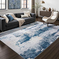 Toneed Abstract Area Rug Modern Washable Rug Soft Non Slip Rug Low Pile by Toneed
