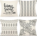 YCOLL Pillow Covers 20x20 Set of 4, Modern Sofa Throw Pillow Cover, Decorative by PillowCoversExpert