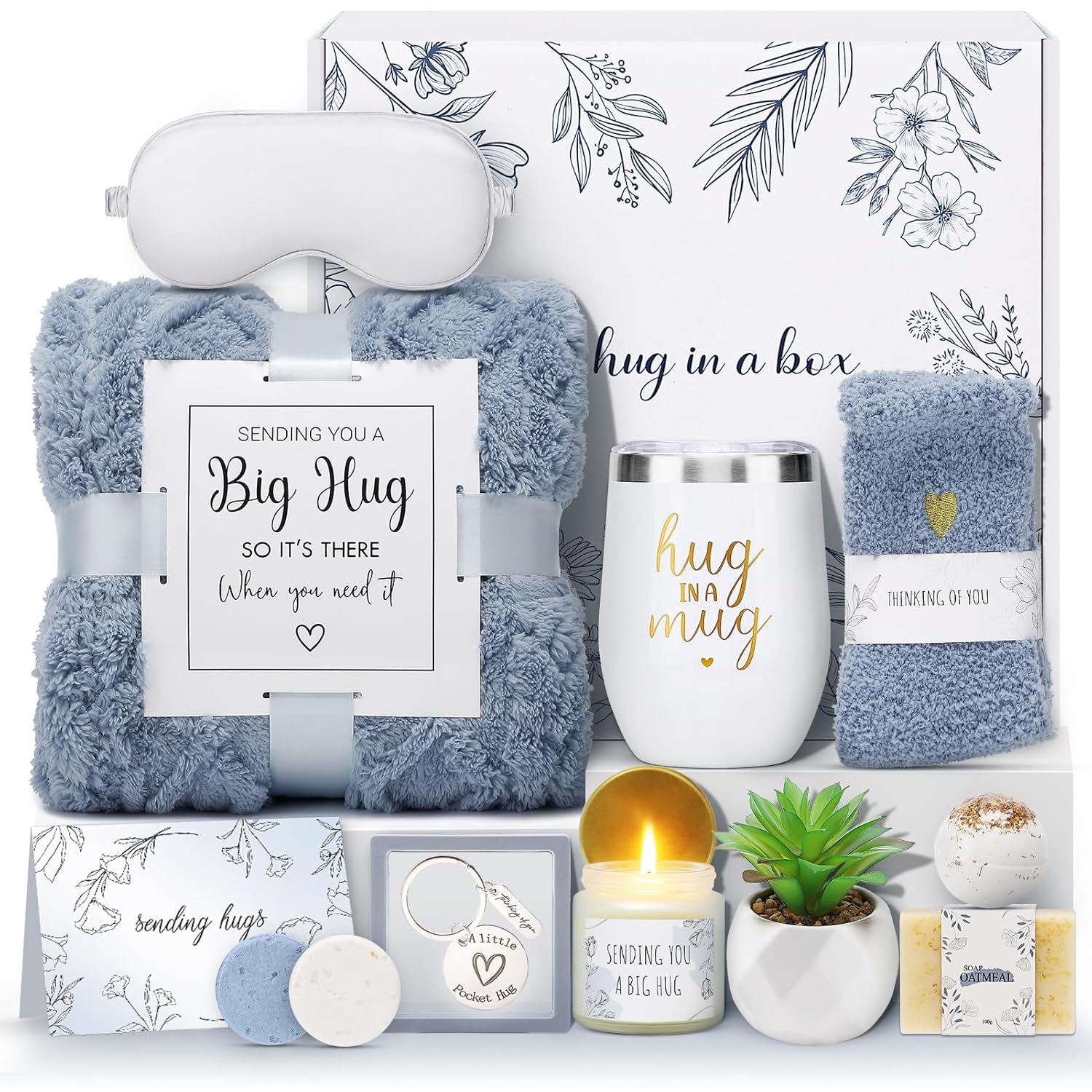 Sympathy Gift Basket for Loss of Loved One Hug in a Box for Women | Mothers Day Condolence Basket Miscarriage Care Package Thinking of You Gift for Women