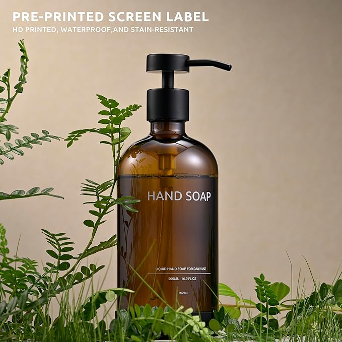 Glass Soap Dispenser Bathroom Set by Janxin, Foaming Kitchen soap Dispenser - Image 3