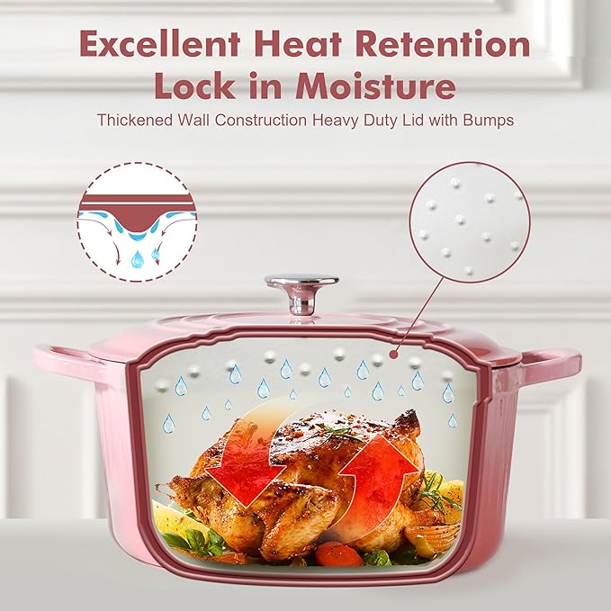 SENSARTE Enameled Cast Iron Dutch Oven Pot - Image 2