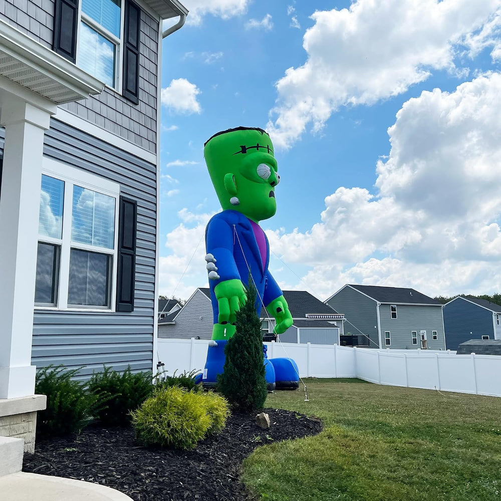 26' Giant Halloween Inflatable Frankenstein with Powerful Blower, Blow Up...