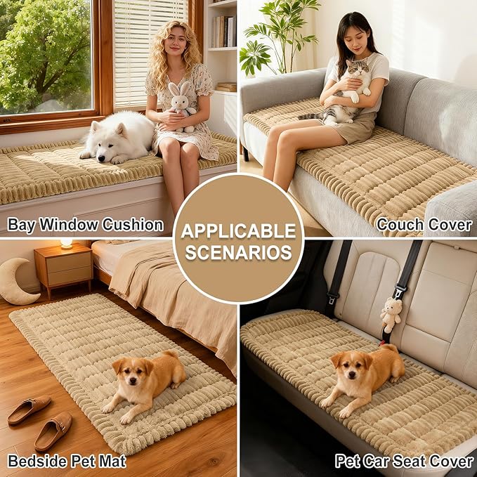 hyha Couch Covers for Dogs Washable, Non Slip Plush Dog Sofa Protectors - Image 4