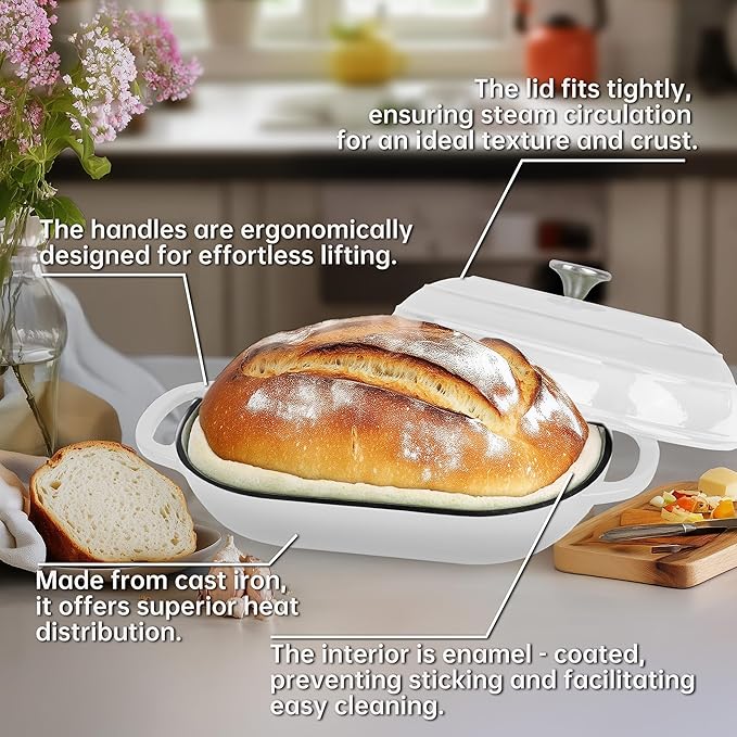 Premium Enameled Cast Iron Dutch Oven
