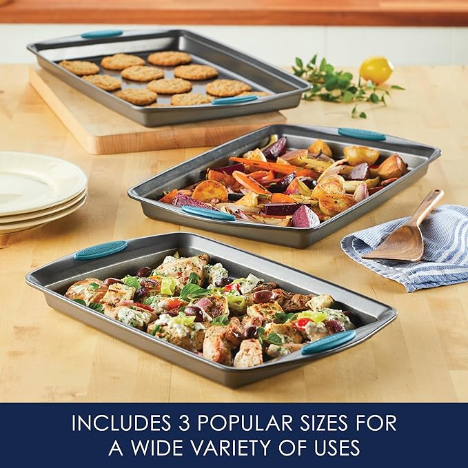 Rachael Ray Bakeware Nonstick Cookie Pan Set - Image 6