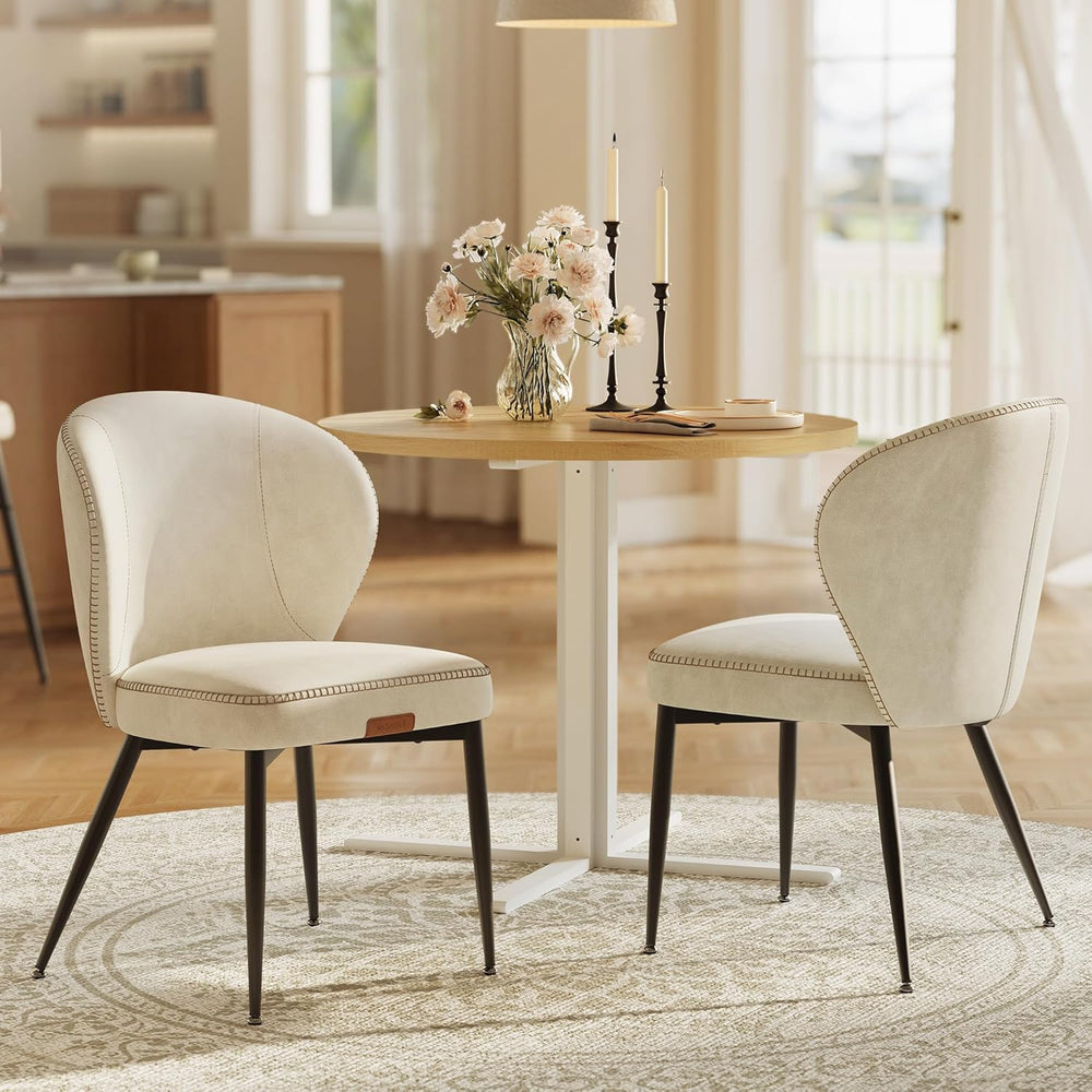 VASAGLE EKHO Collection - Dining Chairs Set of 2, Upholstered Kitchen Chairs,...