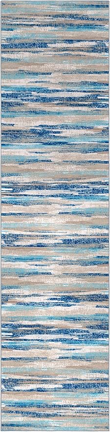 Lansny Modern Abstract Hallway Runner Rug - Image 9