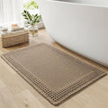 RESARE Waffle Bath Mat, Super Absorbent Non Slip, Machine Washable, Ultra Soft by Resare
