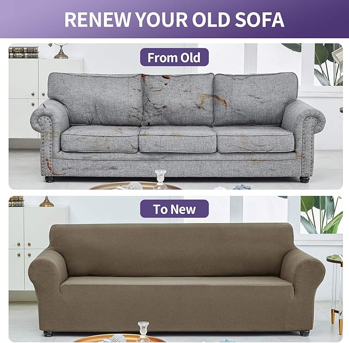 Joccun Stretch Loveseat Couch Cover Slipcover, 1-Piece Sofa Cover - Image 6