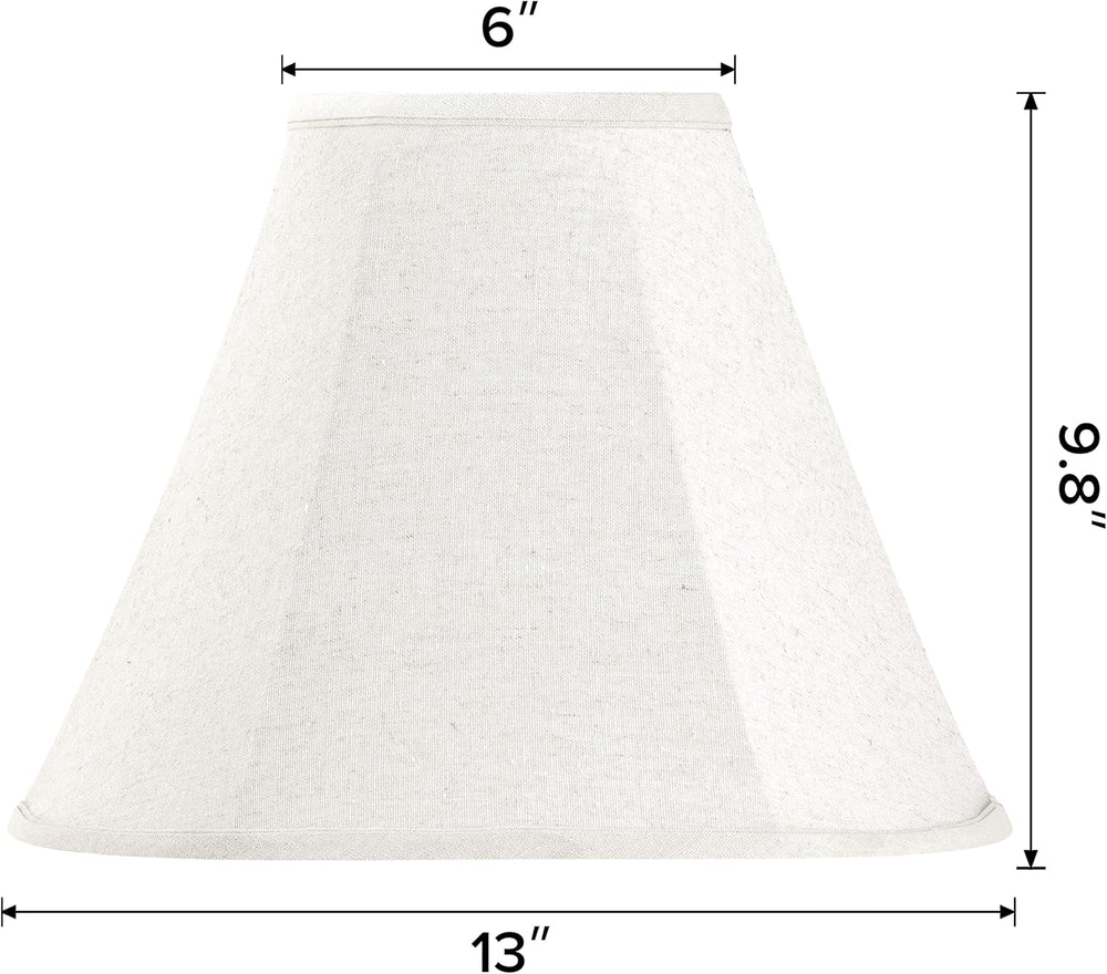 GOSO Lamp Shades, 6" Top x 13" Bottom x 9.8" High, Beige, Set ...