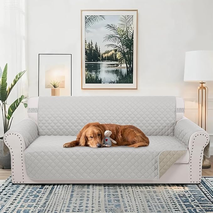 Reversible 4 Seater Sofa Cover 91 Inch Large Couch Cover Furniture Protector - Image 2