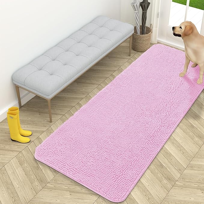 OLANLY Dog Door Mat for Muddy Paws 59x24, Absorbs Moisture and Dirt, Absorbent by OLANLY