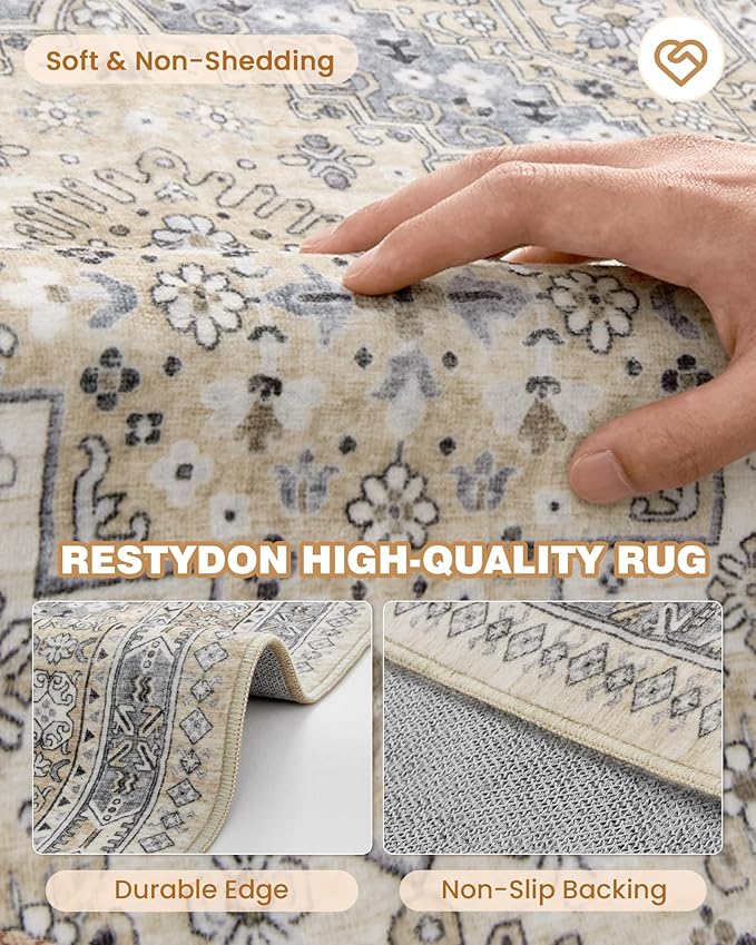 3x10 Runner Rug Non Slip Washable - Image 7