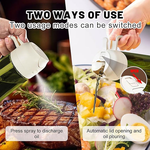 2 In 1 Oil Dispenser And Oil Sprayer, 16 Oz/470 Ml Oil Dispenser - Image 2