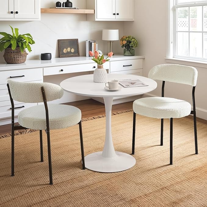 SoarFlash Kitchen Table and Chairs for 2, 31.5" Dining Table Set for 2 w...