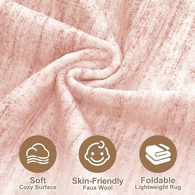 Nakagishi 5X7 Area Rugs Living Room: Washable Large Vintage Rug Neutral - Image 3