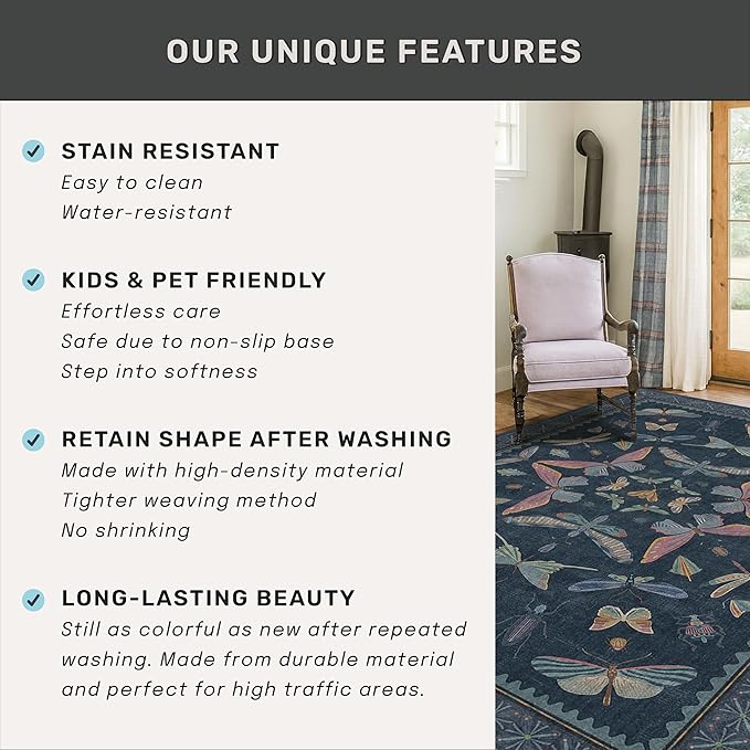Blue Rugs for Bedroom - Image 7
