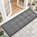 OLANLY Front Door Mat Outside Entrance 47x17, Heavy Duty Sturdy Natural Rubber by OLANLY