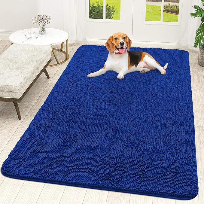 OLANLY Dog Door Mat for Muddy Paws 59x35, Absorbs Moisture and Dirt, Absorbent by OLANLY