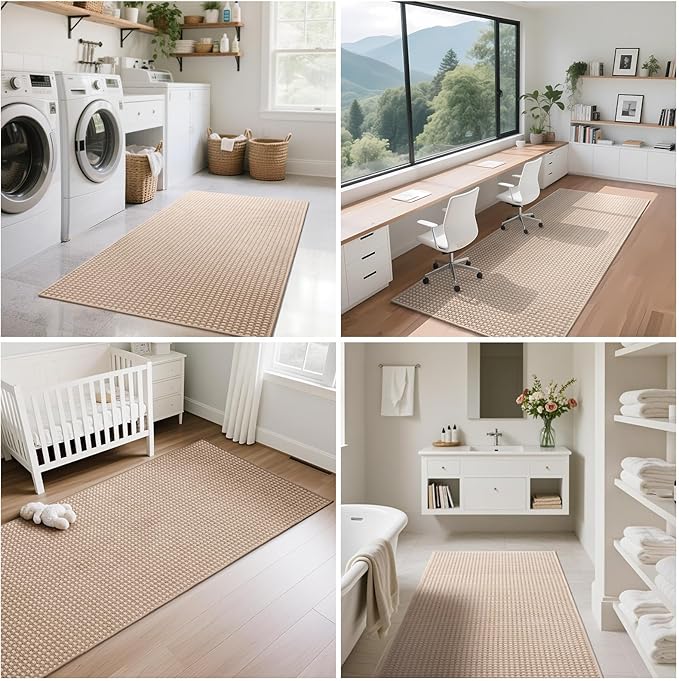 YDKGL Boho 2x5 ft Hallway Runners Rug Woven Washable Long Kitchen Runner Mat - Image 8