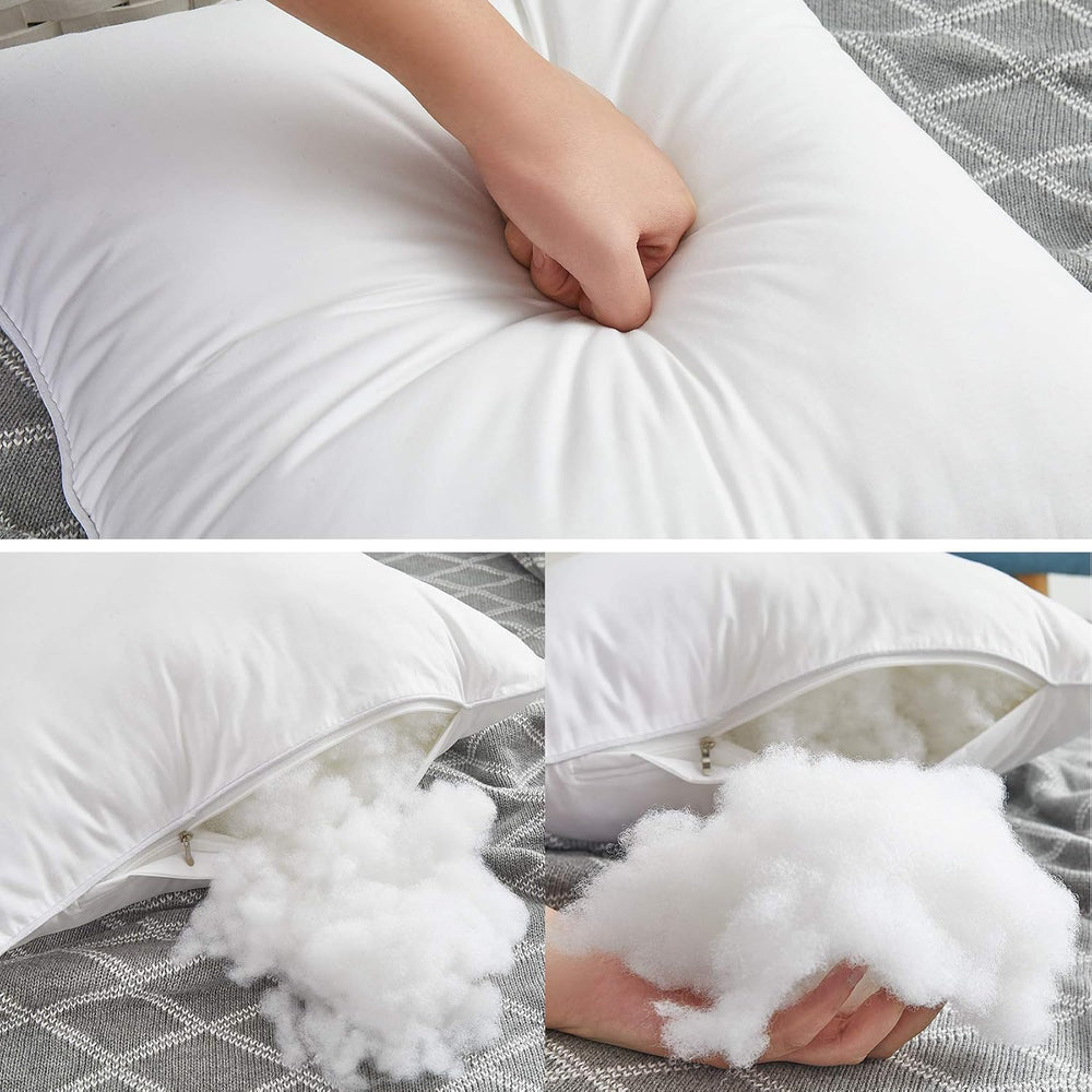 Oubonun 20 x 20 Throw Pillow Inserts (Set of 2) with 100% Cotton Cover - 20 I...