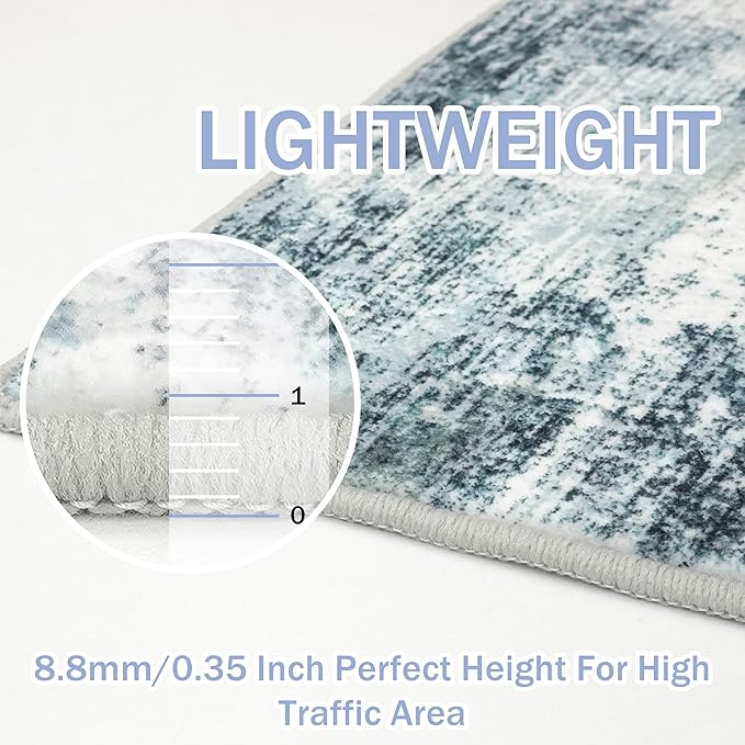 IOHOUZE Small Abstract Area Rug 2x3 Ft Entryway Rugs Washable Door Mat Indoor - Image 5