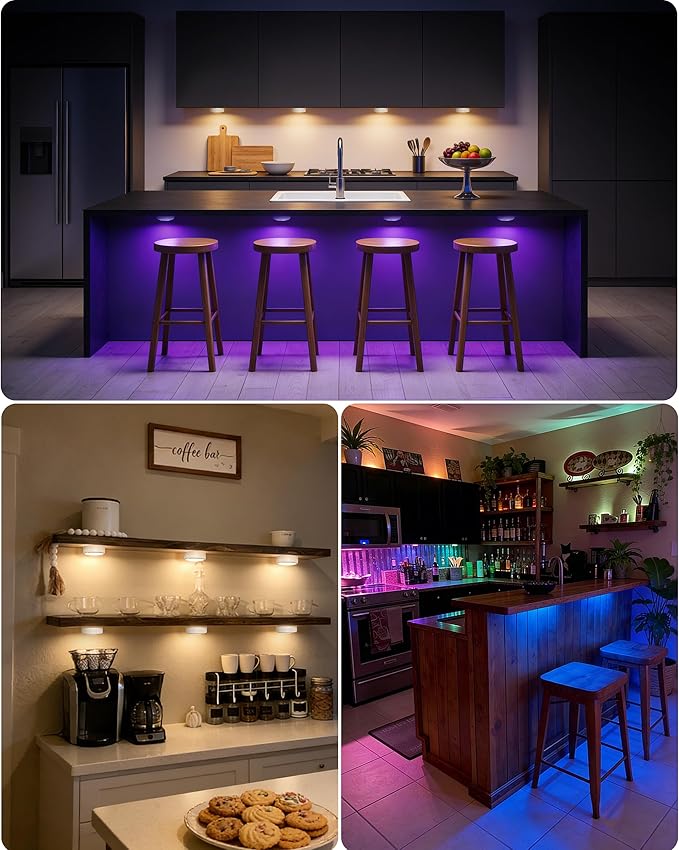 Under Cabinet Lighting, Battery Operated LED Puck Lights - Image 6