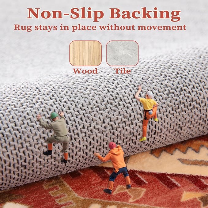 SERISSA Boho Rugs for Entryway, 2x3 Washable Non-Slip Entryway Rug Small Area - Image 4