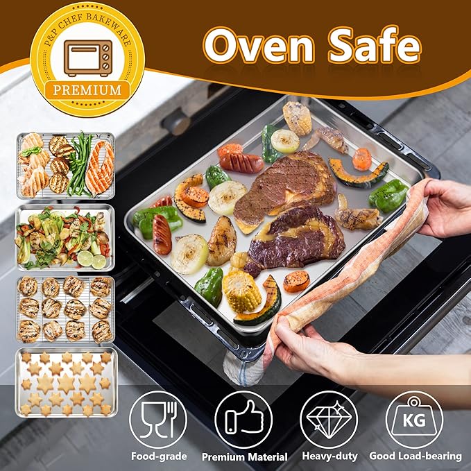 P&P CHEF 16 Inch Baking Sheet Pan - Image 6