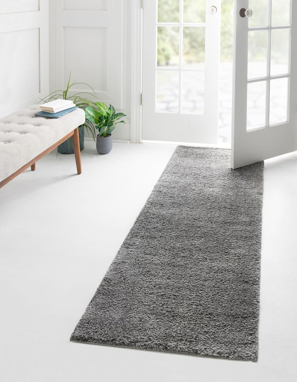 Unique Loom Solo Collection Area Rug - Calabasas (2' 7" x 12' Ru...