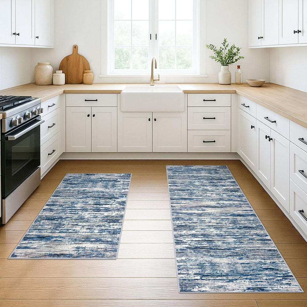 SIILOOM Set of 2, 2x3&2x6 Small Washable Area Rug Entryway Kitchen Runner