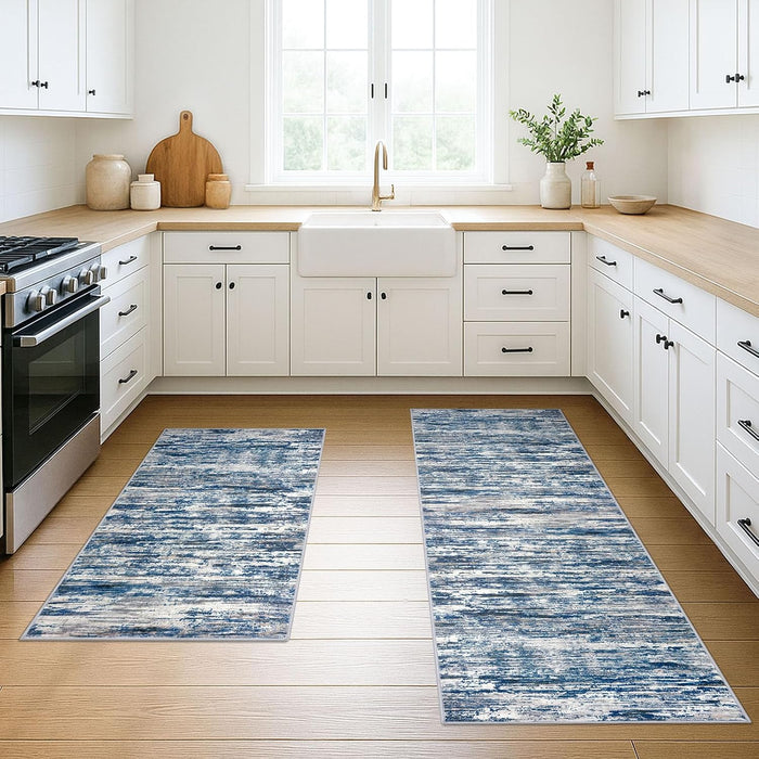 SIILOOM Set of 2, 2x3&2x6 Small Washable Area Rug Entryway Kitchen Runner