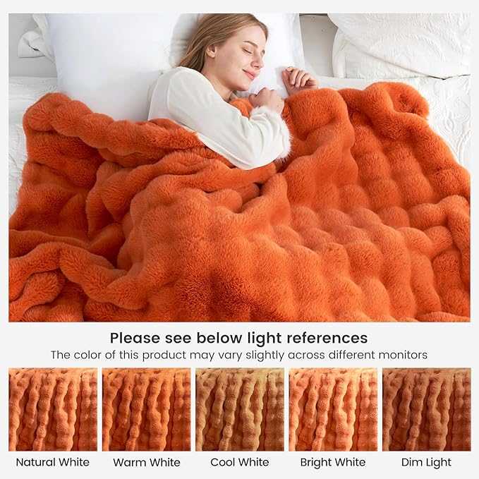 Cozy Bliss Faux Fur Throw Blanket - Image 9