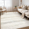 Nakagishi Area Rug Living Room Rugs: 4X6 Machine Washable Boho Large Neutral by NakagishiAreaRug