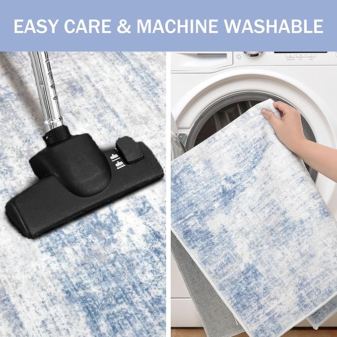 IOHOUZE Abstract Runner Rug 2x8 Ft Washable Runners - Image 3