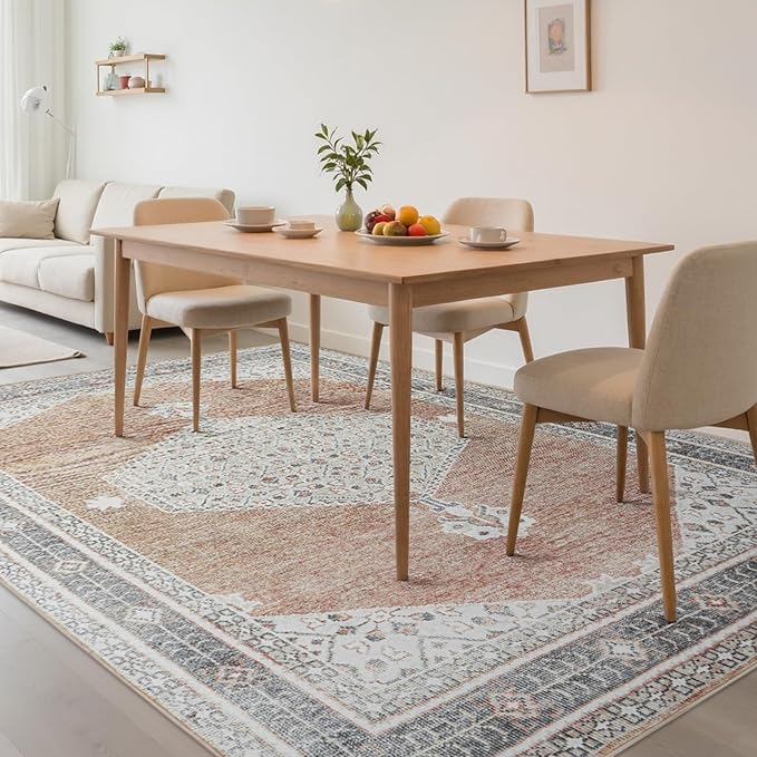Washable Rugs 8x10 Area Rugs for Living Room, Dining Room- Soft Low Pile - Image 7