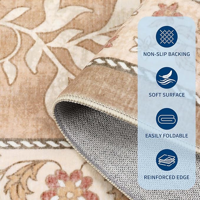 GarveeHome Provence 8x10 Area Rugs - Image 5
