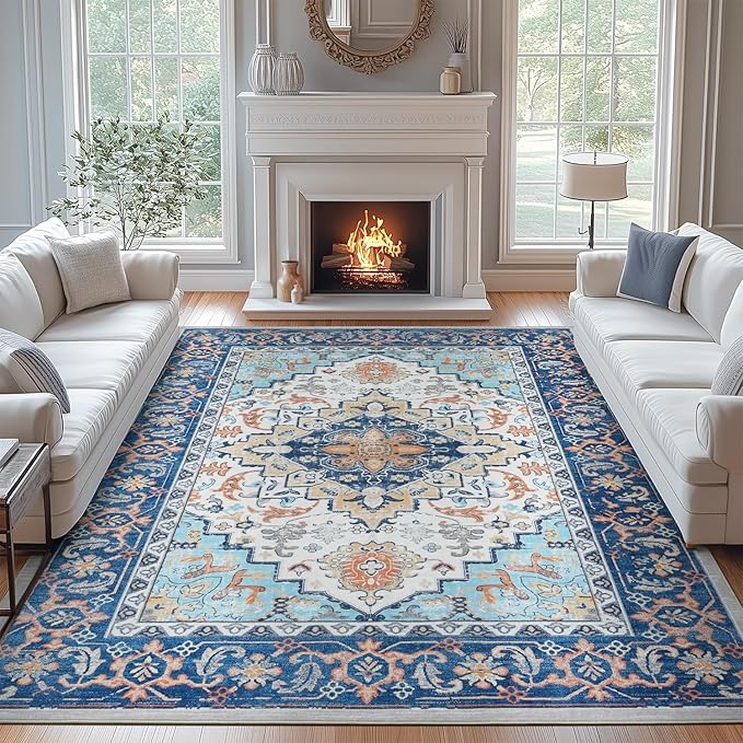 Lofus 8x10 Area Rugs for Living Room, Washable Area Rug, Rugs for Bedroom - Image 3